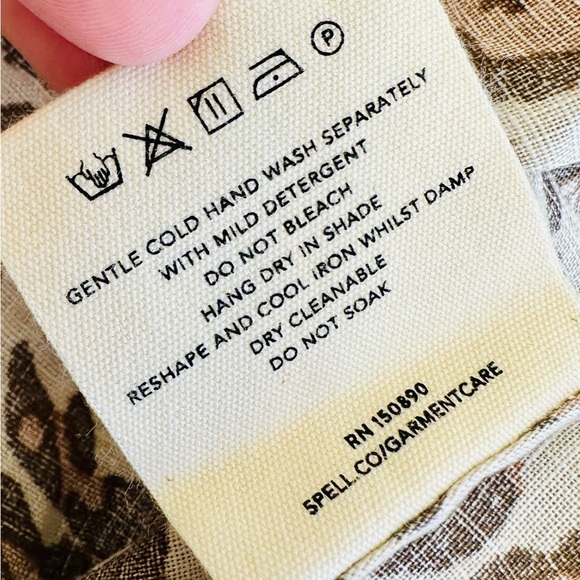 NEW! Spell & the Gypsy Collective Leopard Print Linen Ada Cami - Picture 14 of 15